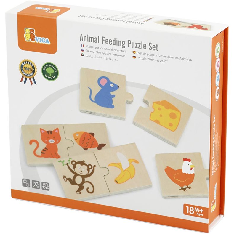 VIGA Puslespil, 12 dele/ 1 s&aelig;t