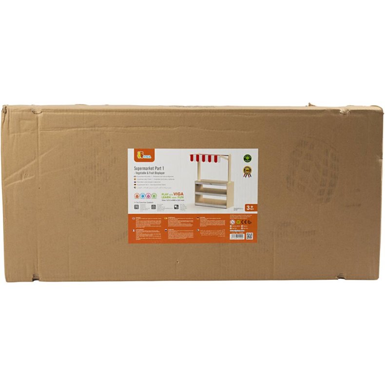 VIGA Madbod med Markise, H: 122 cm, L: 80, B: 44 cm, 1 stk.