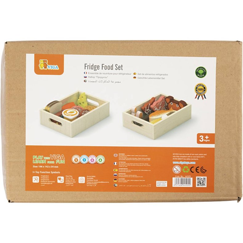 VIGA Legemad i tr&aelig;, L: 30 cm, B: 22 cm, 17 dele/ 1 pk.