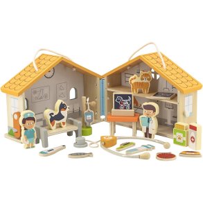 VIGA Dyrehospital, H: 17 cm, L: 22 cm, B: 12 cm, 19 dele/ 1 pk.