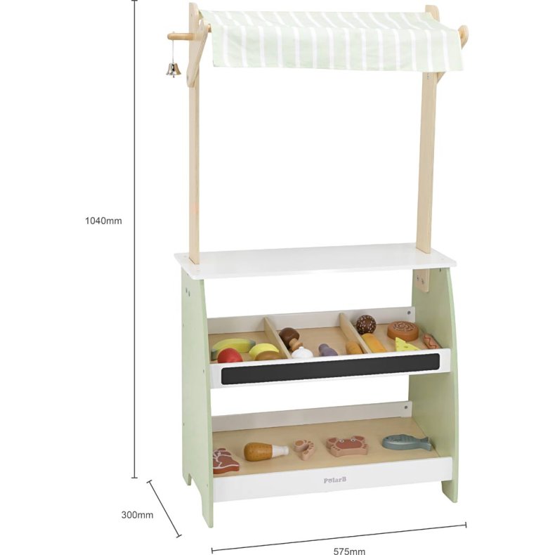 VIGA Markedsbod, H: 104 cm, L: 57 cm, B: 30 cm, 1 stk.