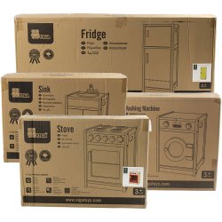 VIGA Legek&oslash;kken i Tr&aelig;, H: 54-92 cm, D: 36 cm, B: 160 cm, 4 dele/ 1 s&aelig;t