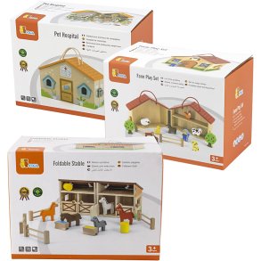 VIGA Legehuse, Bondegård, dyrehospital og hestestald, 3 stk./ 1 pk.