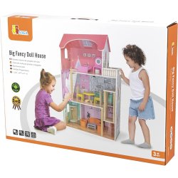 VIGA Dukkehus, str. 73x113x30 cm, 14 dele/ 1 stk.