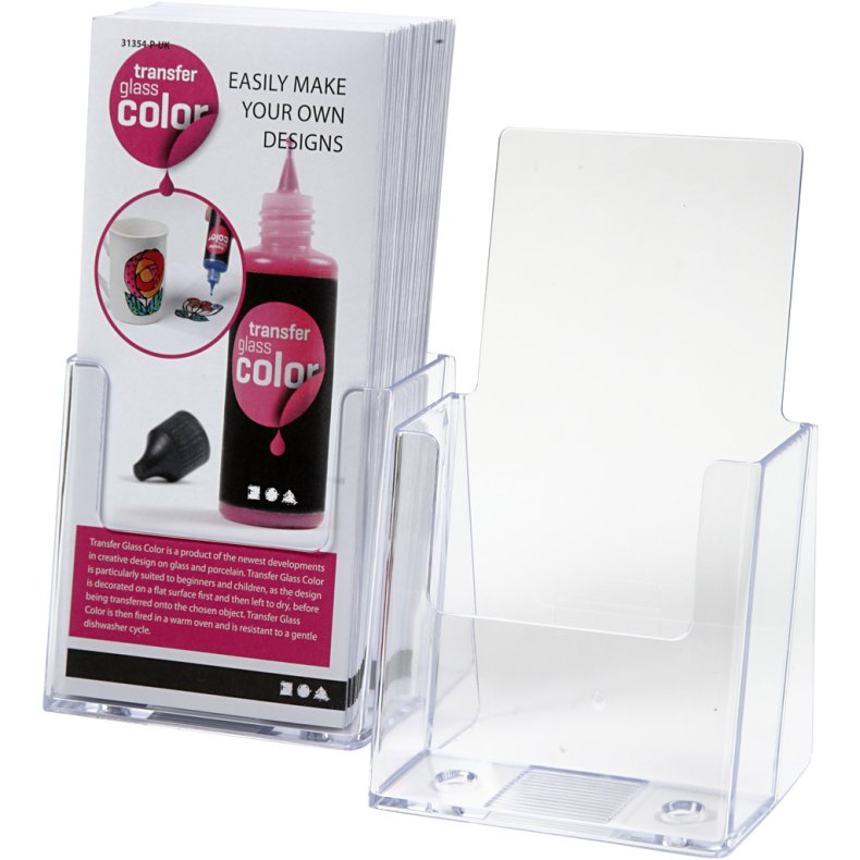 Brochureholder, str. 110x80x200 mm, 1 stk.