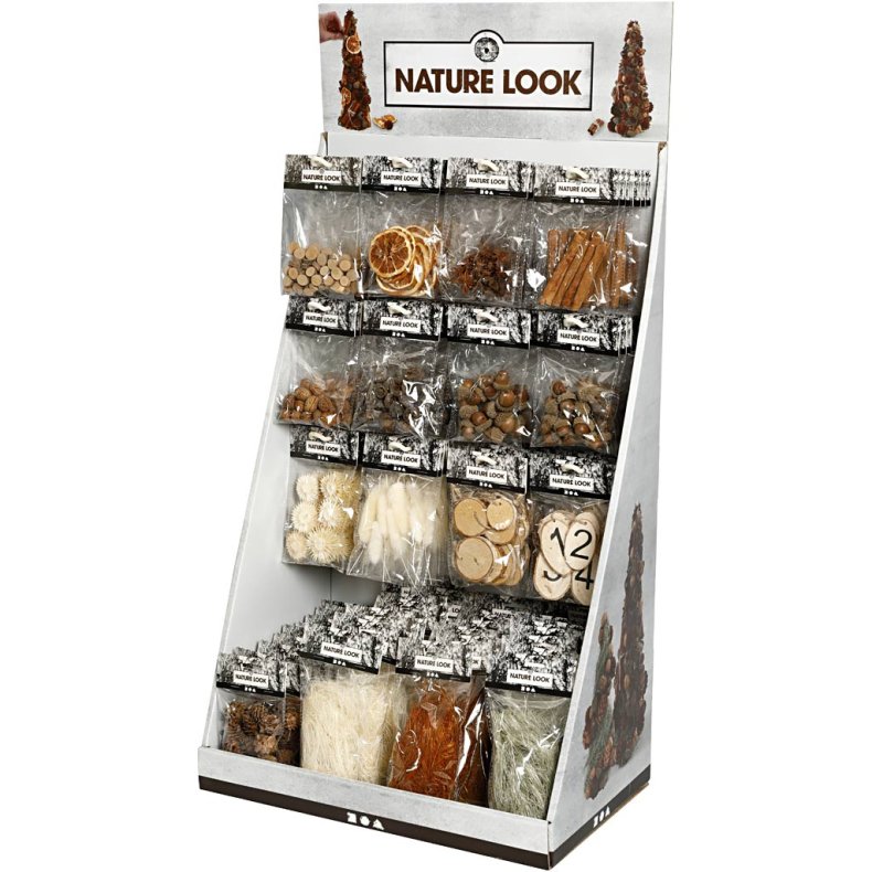 Borddisplay - Naturartikler, H: 7400 mm, B: 4400 mm, 120 enh./ 1 pk.