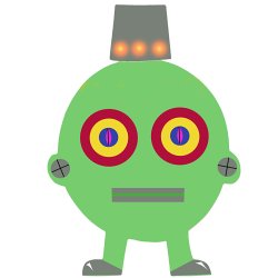 Robotter, H: 22,5-24 cm, B: 15-16 cm, 230 g, hvid, 16 stk./ 1 pk.