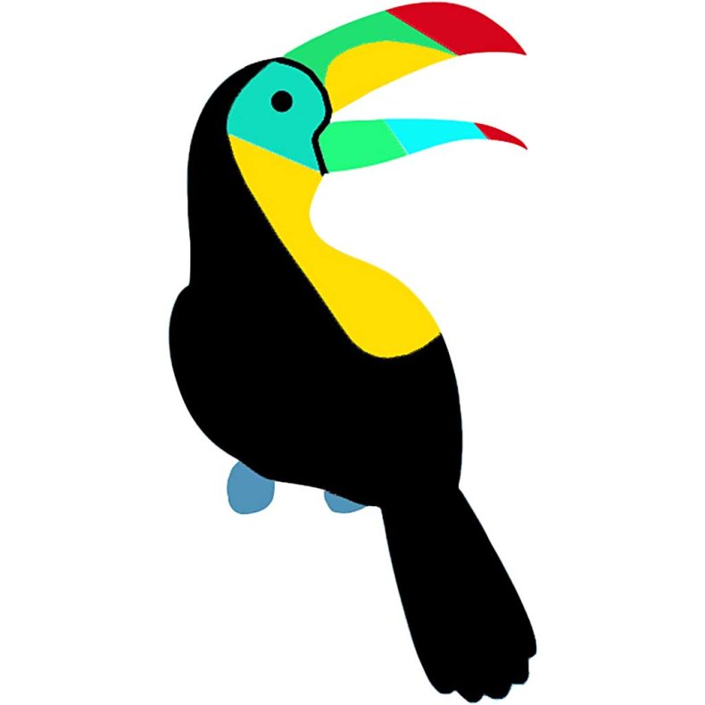 Jungledyr, H: 14-25 cm, B: 12-23 cm, 230 g, hvid, 16 stk./ 1 pk.