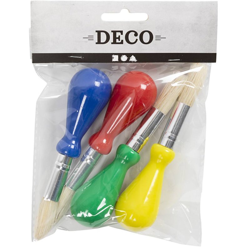 B&oslash;rnepensler, L: 11,5 cm, diam. 13 mm, B: 11 mm, rund, 4 stk./ 1 pk.