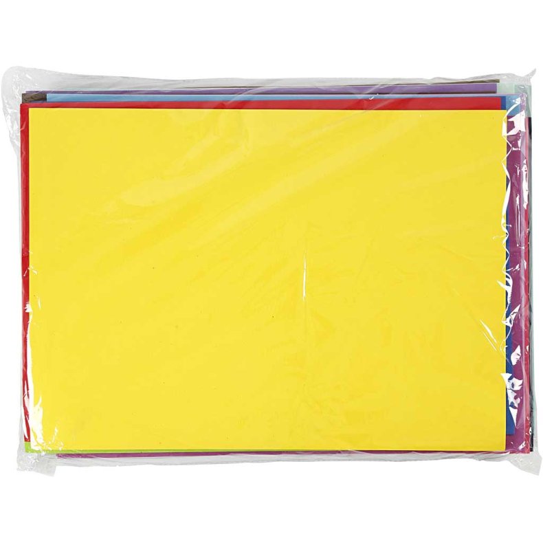 Mosgummi Ark, A3, ark 297x420 mm, ca. 2 mm, 20 ass. ark/ 1 pk.