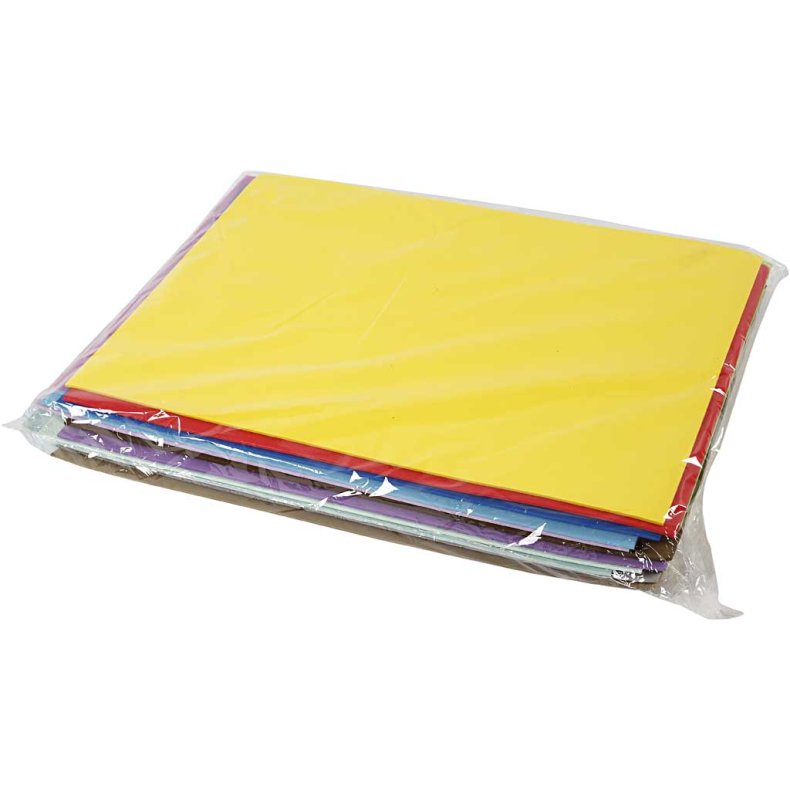 Mosgummi Ark, A3, ark 297x420 mm, ca. 2 mm, 20 ass. ark/ 1 pk.