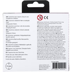 Vokskridt, L: 10 cm, diam. 15 mm, skin colours, 8 stk./ 1 pk.