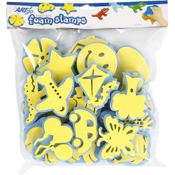 Mosgummistempler, H: 6-8 cm, B: 6-8 cm, 24 stk./ 1 pk.