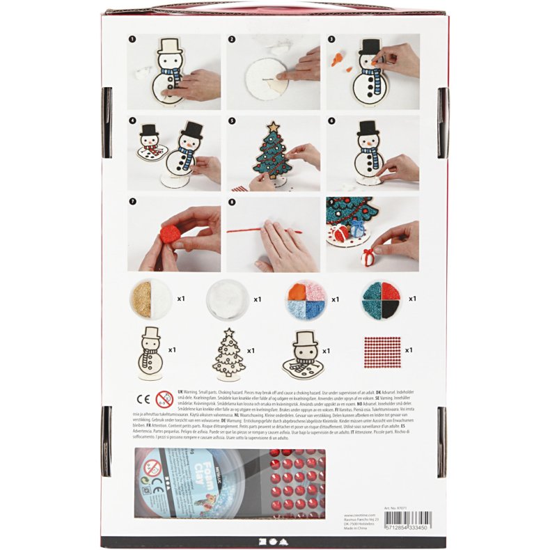 Snemand og juletr&aelig;, 1 s&aelig;t