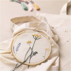 Start DIY Kit Broderi, Blomster, 1 pk.
