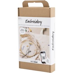 Start DIY Kit Broderi, Blomster, 1 pk.