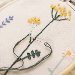Start DIY Kit Broderi, Blomster, 1 pk.
