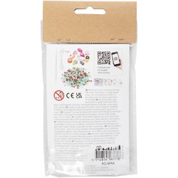 Mini DIY Kit Smykker, Elastikarmb&aring;nd og ring, 1 pk.