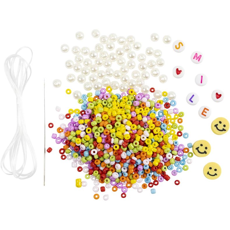 Mini DIY Kit Smykker, Armb&aring;nd og fingerring, 1 pk.