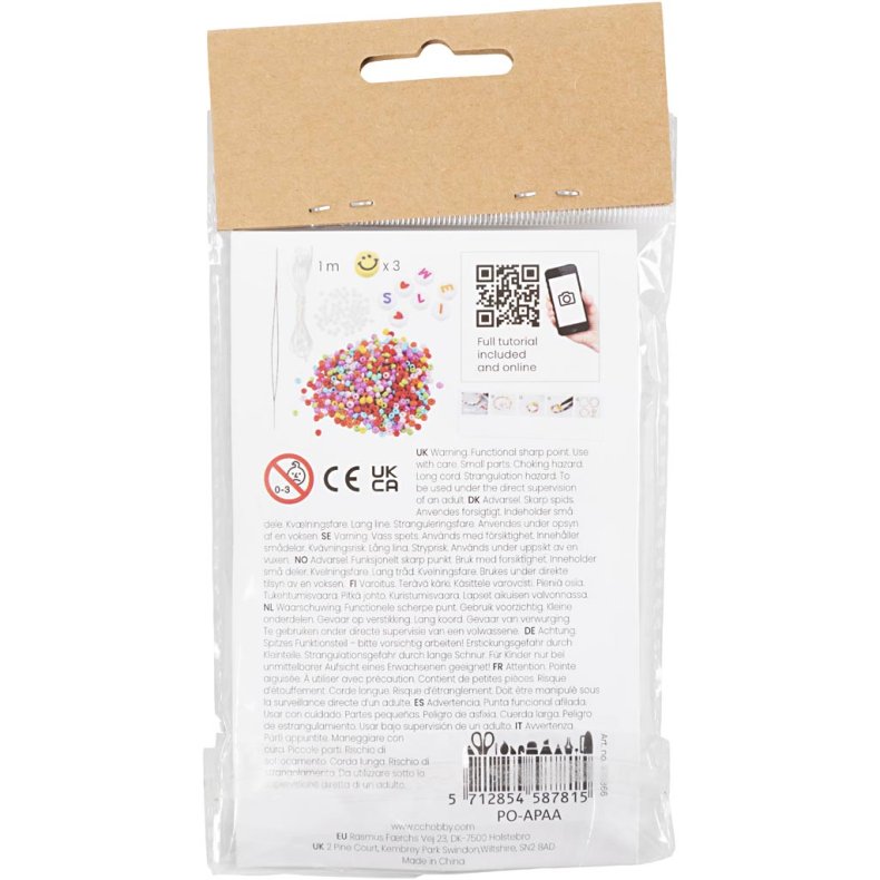 Mini DIY Kit Smykker, Armb&aring;nd og fingerring, 1 pk.