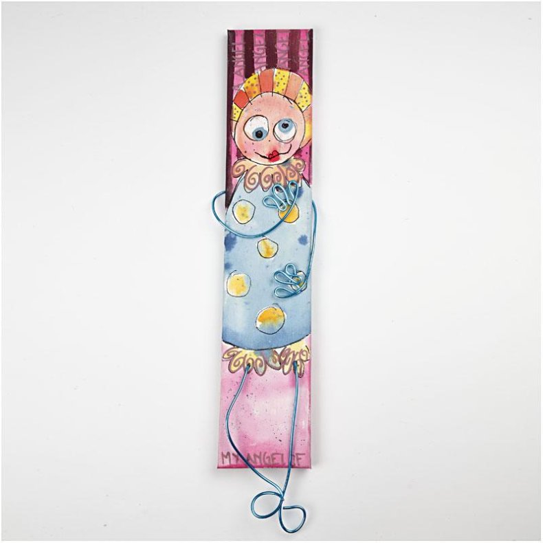 Lange l&aelig;rreder med akvarel, hvid, 20 stk., 1 s&aelig;t