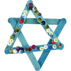 Glitter, glimmer og tr&aelig;pinde, ass. farver, 1 s&aelig;t