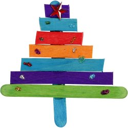 Glitter, glimmer og tr&aelig;pinde, ass. farver, 1 s&aelig;t