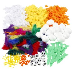 Materiales&aelig;t til kyllinger, H: 6 cm, 16 stk., 1 s&aelig;t