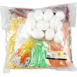 Materiales&aelig;t til kyllinger, H: 6 cm, 16 stk., 1 s&aelig;t