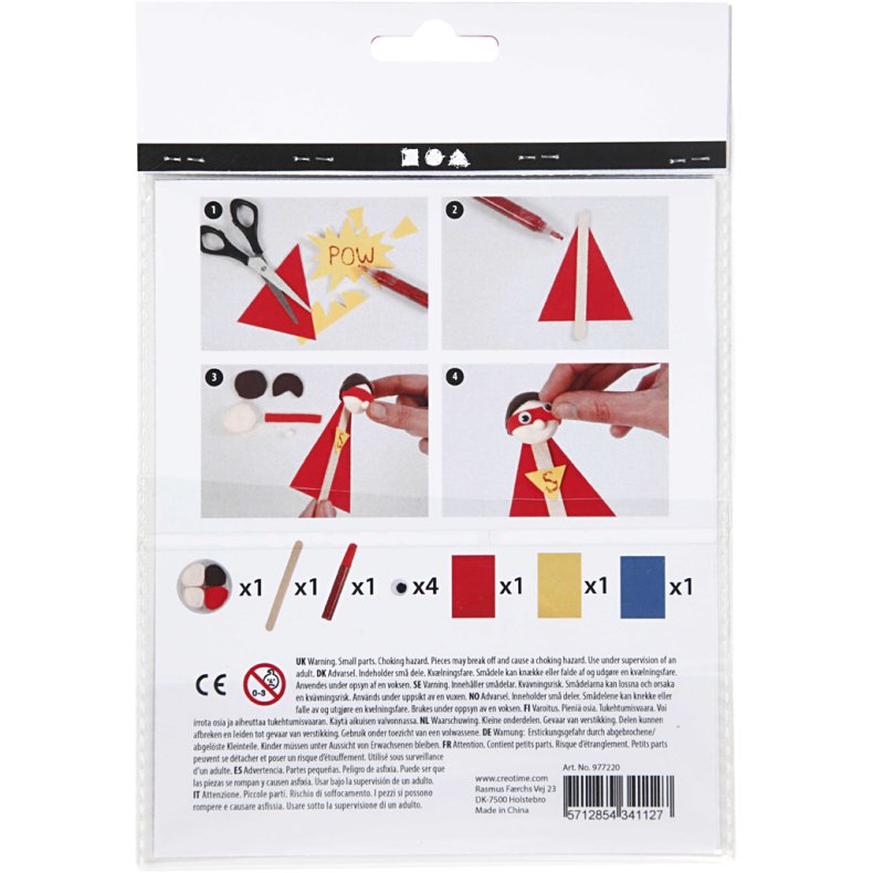 Mini DIY Kit, ispindefigurer, 1 pk.