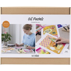 Start DIY Kit Oliepastel, ass. farver, 1 pk.