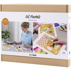 Start DIY Kit Oliepastel, ass. farver, 1 pk.