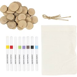 Mini DIY Kit Tegning, Vendespil og tre-p&aring;-stribe, ass. farver, 1 pk.