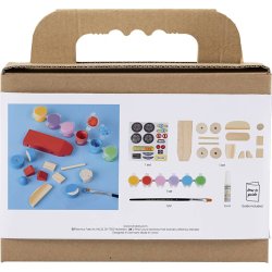 Mini DIY Kit Male, Racerbil, colorful, 1 pk.