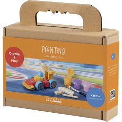 Mini DIY Kit Male, Racerbil, colorful, 1 pk.