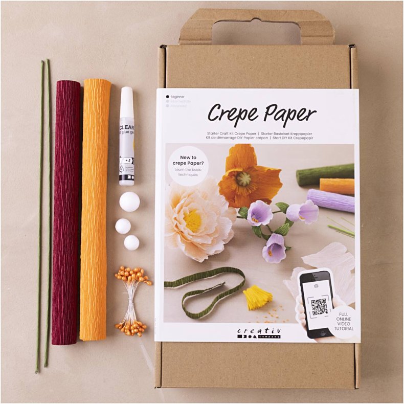 Start DIY Kit Crepepapir, ass. farver, 1 pk.