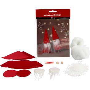 Mini DIY Kit, Næsenisser, H: 12 cm, rød, 1 pk.