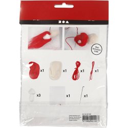 Mini DIY Kit, paddehatte p&aring; snor, H: 5.5 cm, 1 s&aelig;t