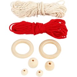 Mini DIY Kit Macram&eacute;, macram&eacute; nisse, H: 14 cm, 1 pk.