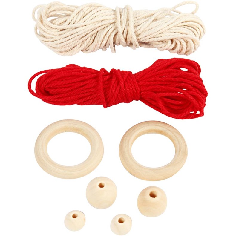Mini DIY Kit Macram&eacute;, macram&eacute; nisse, H: 14 cm, 1 pk.