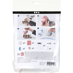 Mini DIY Kit, &AElig;ggebakke piratskib, 1 pk.