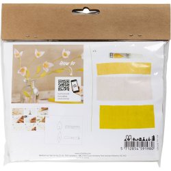 Mini DIY Kit Crepepapir, Kirseb&aelig;rgren, Str&aelig;k/crepe: 180%, 1 pk.