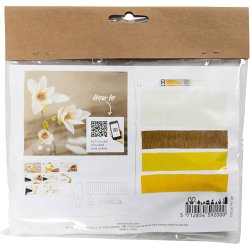 Mini DIY Kit Crepepapir, Magnoliagren, Str&aelig;k/crepe: 180%, 1 pk.
