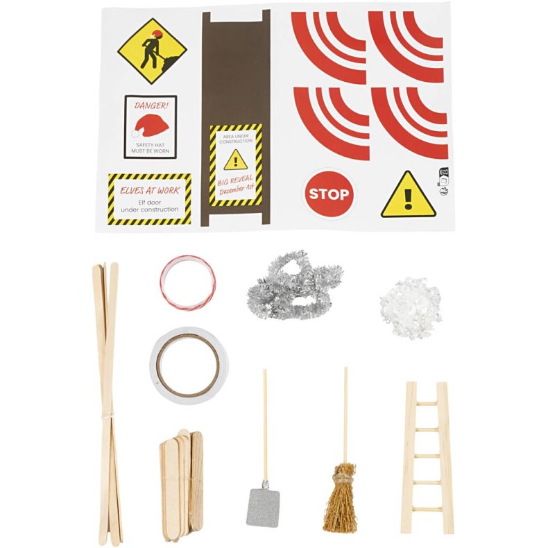 Mini DIY Kit Nissens D&oslash;r, Under konstruktion, 1 pk.