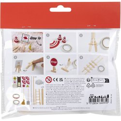Mini DIY Kit Nissens D&oslash;r, Under konstruktion, 1 pk.