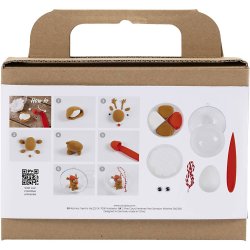 Mini DIY Kit Modellering, Rensdyr, 1 pk.