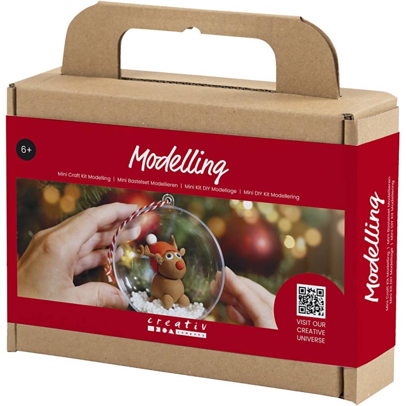 Mini DIY Kit Modellering, Rensdyr, 1 pk.