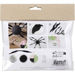 Mini DIY Kit Modellering, Edderkop, 1 pk.