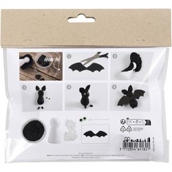 Mini DIY Kit Modellering, Flagermus, 1 pk.