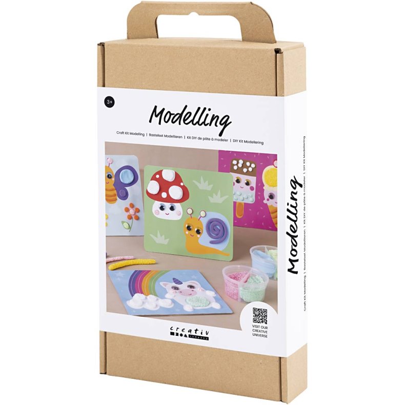 DIY Kit Modellering, Dekorationsplade, 1 pk.